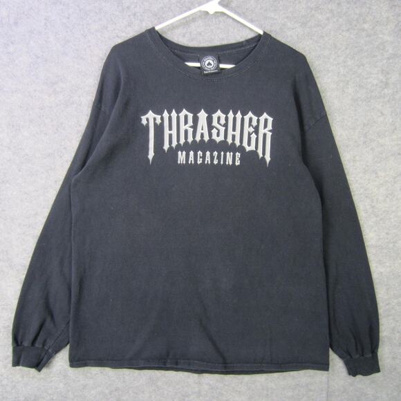 Thrasher Magazine Shirt Mens Large Skateboard Crewneck Long Sleeve Skate Tee - Picture 1 of 8